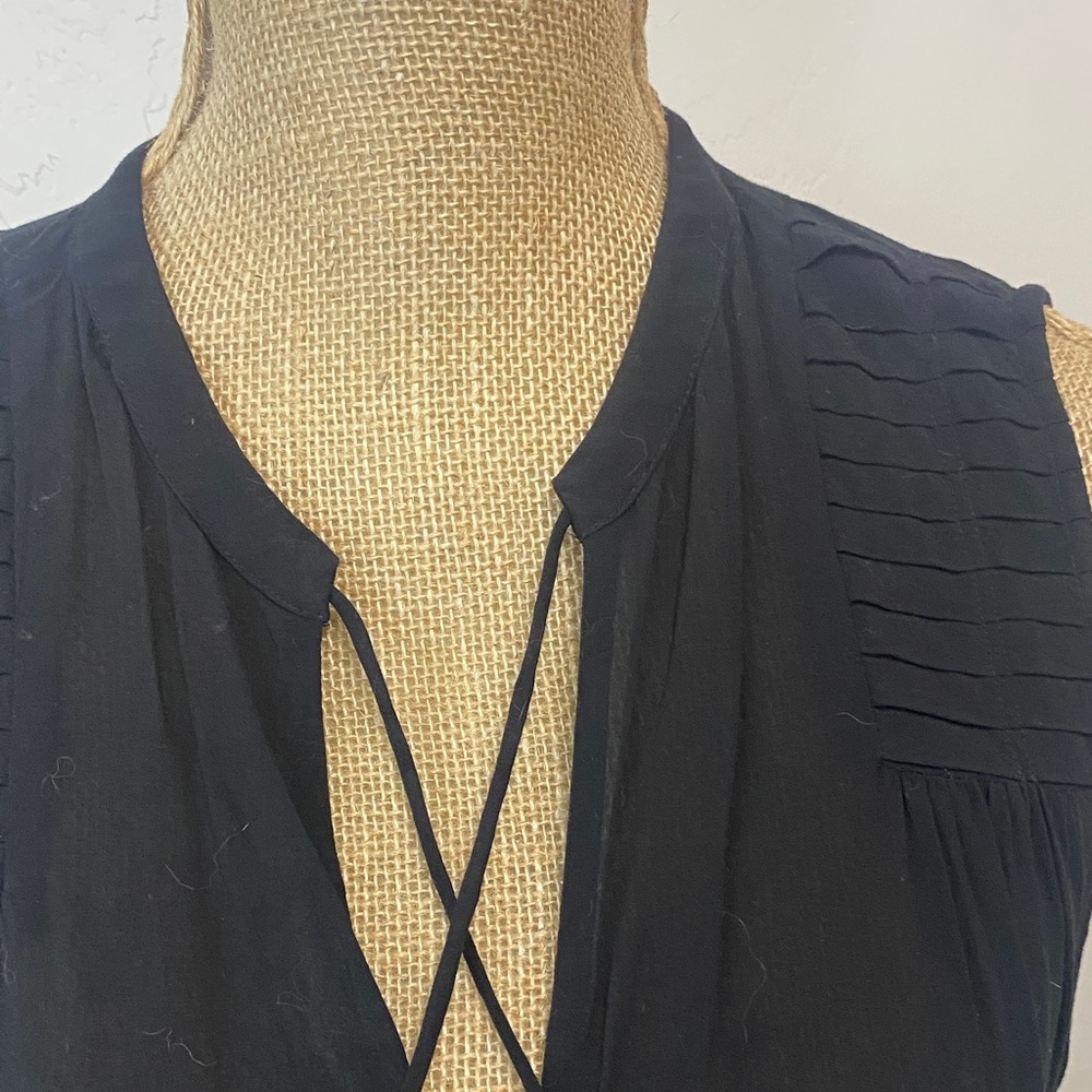 James Perse Black Sleeveless Loose Fit Dress - Picture 5 of 6